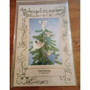 AN ANGEL IN MY HEART 6" CLOUD DANCING FLYING ANGEL VINTAGE DOLL PATTERN #128